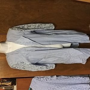 NWT - CHICO'S - BLUE LACE DUSTER - 3